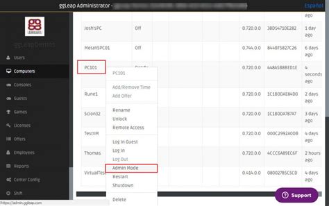 ggleap admin.